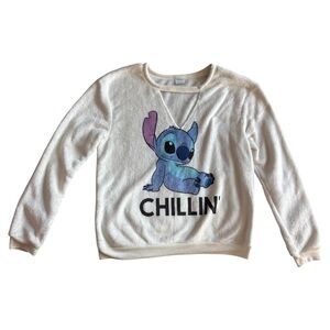 Disney Cream Soft Kids Sweatshirt with Stitch! | Size M